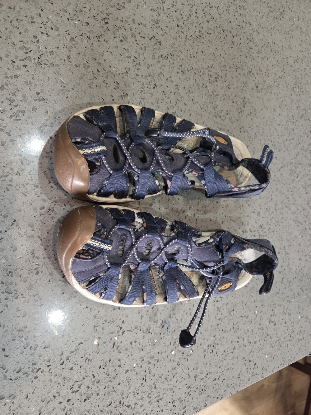 Keen Navy Blue and Brown Men's Closed-Toe Outdoor Sandals